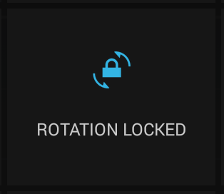 Android setting toggle for Rotation Locked
