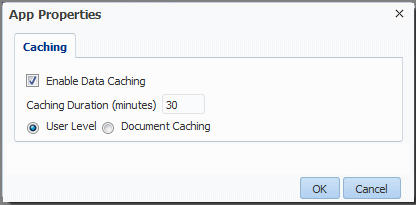 Caching level options