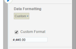 Entering a custom format