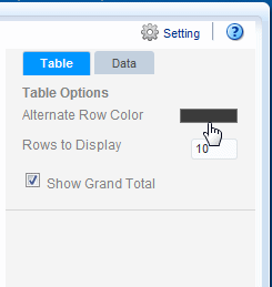 Setting alternating row color
