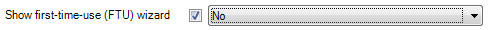 Suppress First-Time-Use Wizard