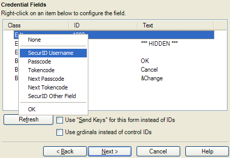 Configure SecureID settings