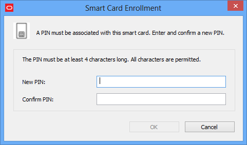 Enter smart card PIN