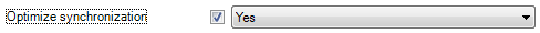 Optimize Synchronization