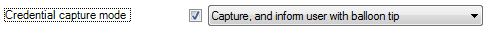 Silent Credential Capture Mode on