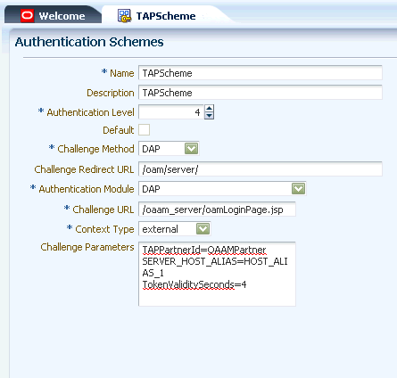 TapScheme構成が表示されます。