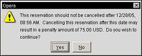 reservation cancellation message