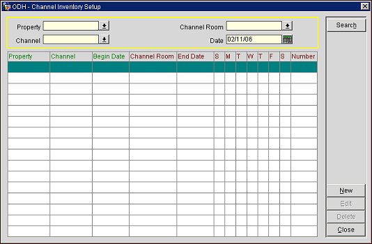 Channel Inventory Setup Screen V5