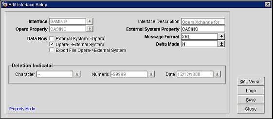 Editing Interface Property Details in OXI