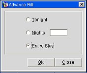 Force Advance Bill and Payment - Advance Bill