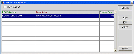 LDAP Integration External Systems