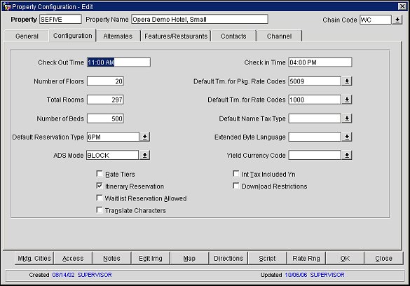Configuring the ADS Mode Using the Property Details Screen