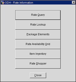 rate info options menu