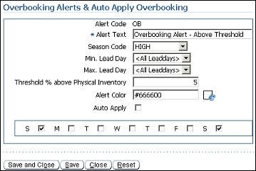 orms configuration tab alerts overbooking alert edit b