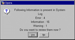 error system log example selecting yes opens following screen after