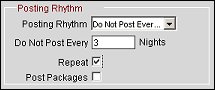 Rate Setup More Tab - Posting Rhythm