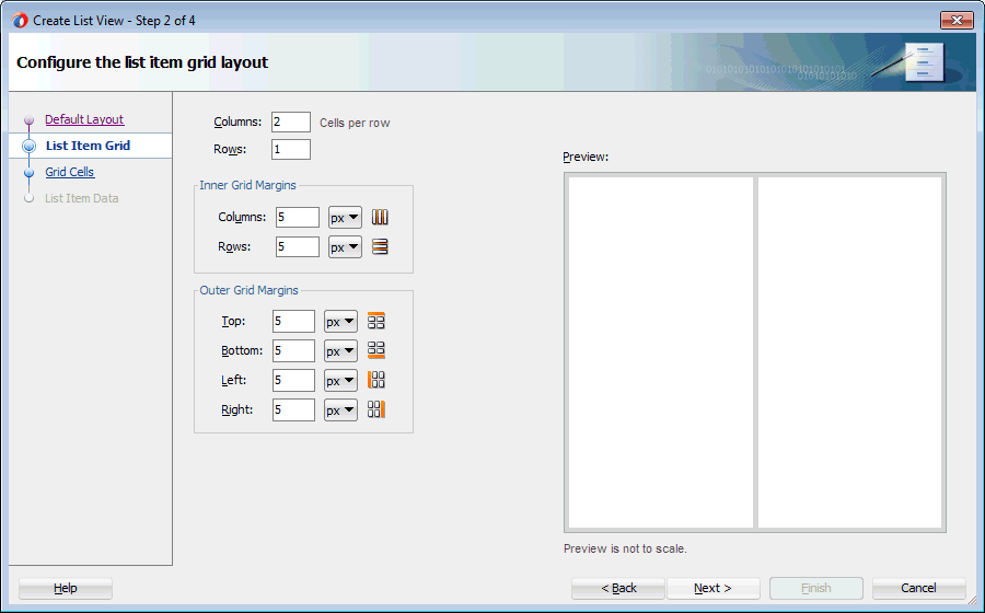 setting grid layout rows
