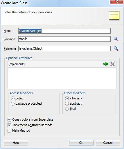 adfmf-feature,xml selected in the applications navigator