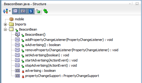 adfmf-feature,xml selected in the applications navigator