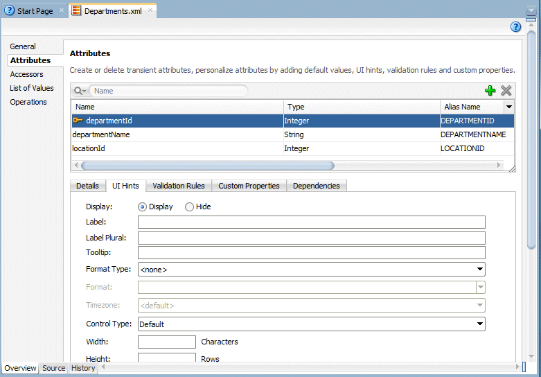 Choose EJB Interface dialog.