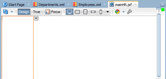 Empty page layout