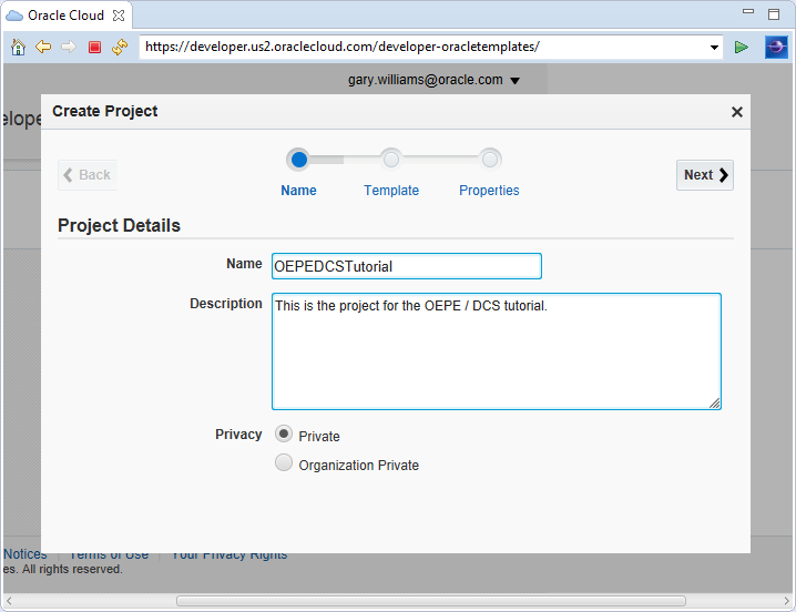 Create Mobile App Step 2