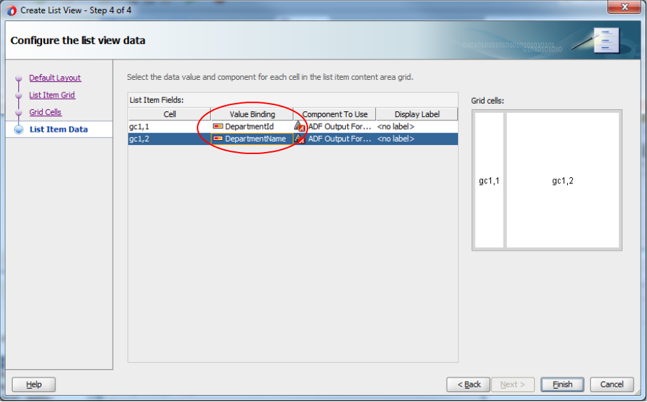 This screenshot highlights the fields that are selected as specified in the previous paragraph. You can configure the display label for the selected fields and also see the preview.