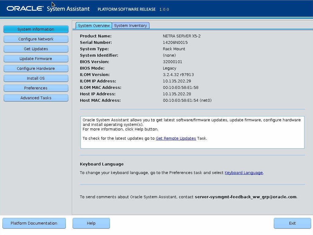 image:OSA System Summary screen.