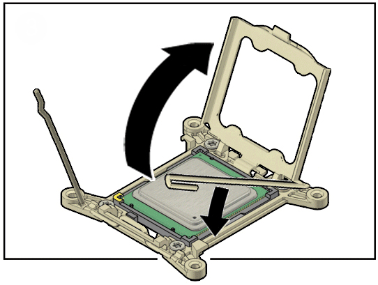image:The illustration shows opening the pressure frame.