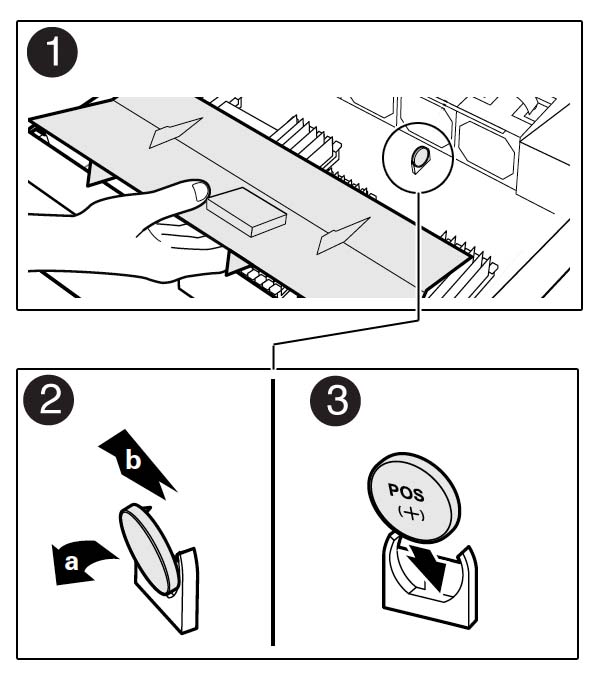 image:The illustration shows pressing the release tab.