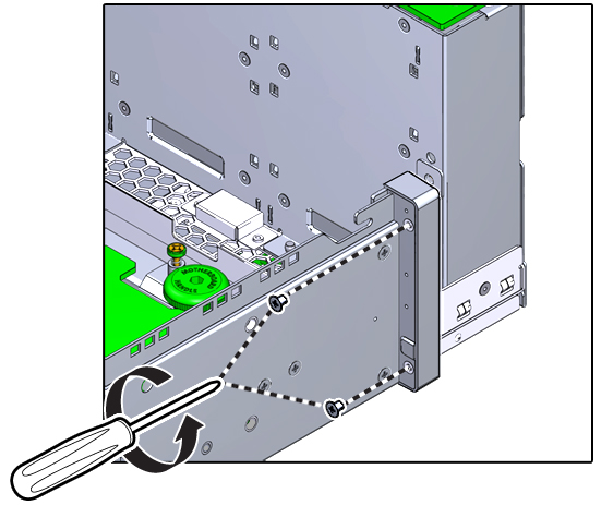 image:The illustration shows removing the LED board assembly                             screws.