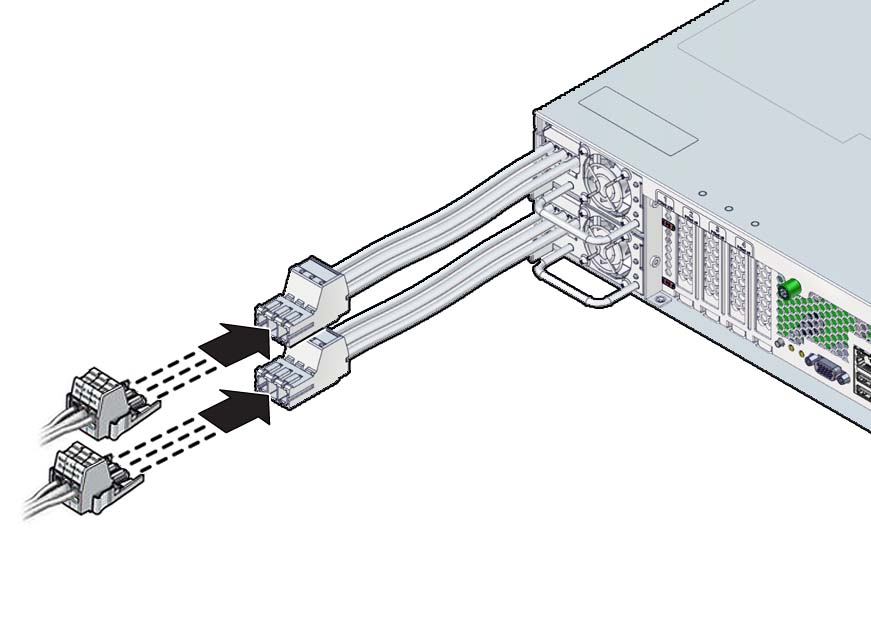 image:The illustration shows the DC power cord being connected.