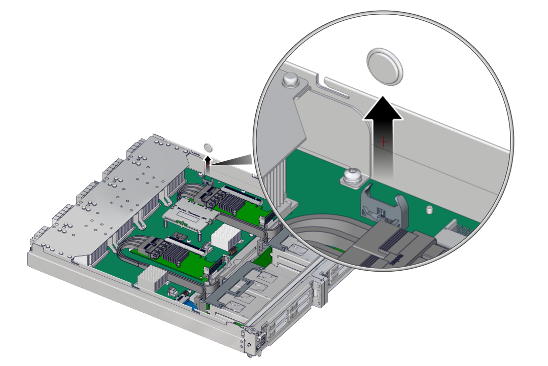 image:Graphic showing how to remove the battery.