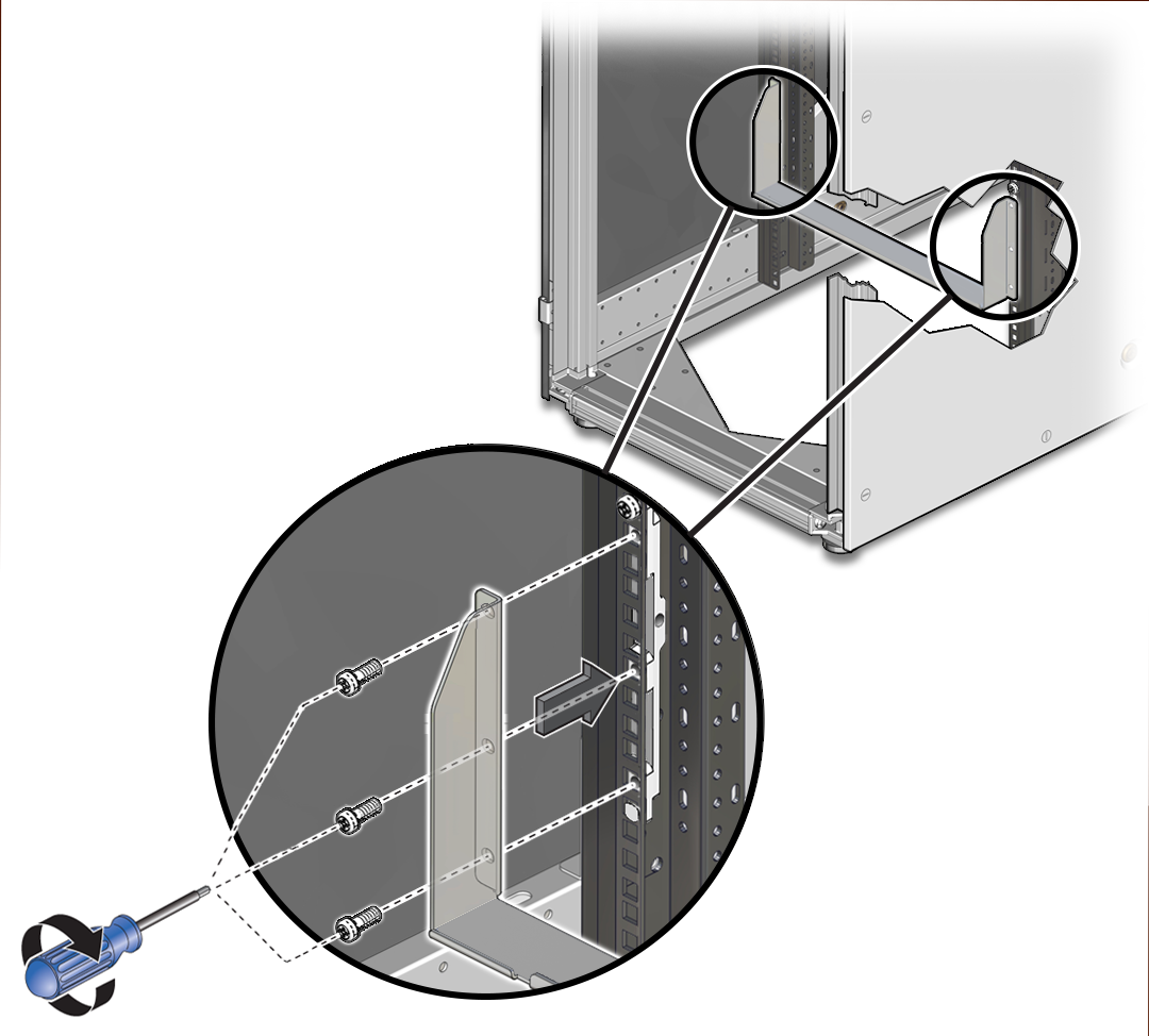 image:Figure showing how to install the lower rear bracket.