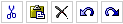 Cut, paste, delete, undo, and redo toolbar buttons.