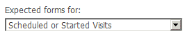 drop-down list. Select an option from a list.