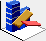 Radio button. Creates a Standard with 3-D Axis column-line graph.