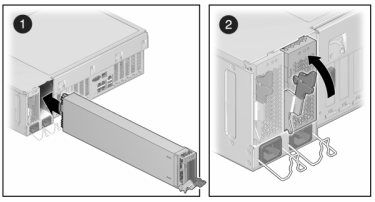 image:gráfico en el que se muestra cómo instalar una fuente de alimentación en el controlador ZS3-4