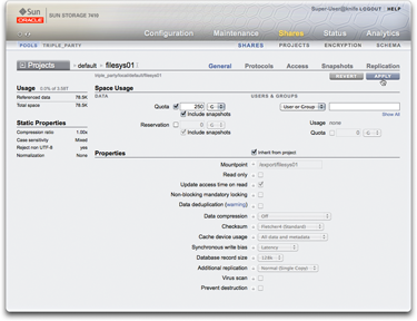 ストレージプール Oracle Zfs Storage Appliance 管理ガイド