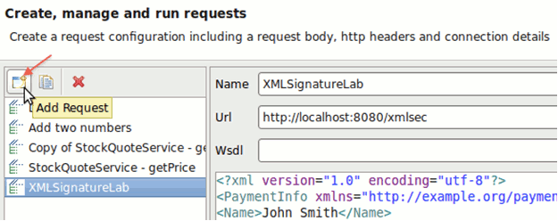 Select Add Request