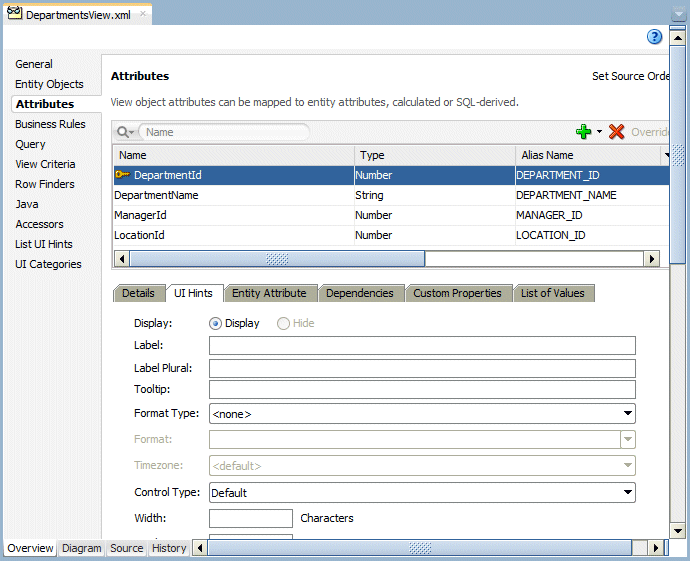 Excelリボンに表示されたOracle ADFタブ