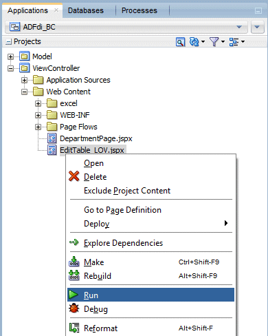 Excelリボンに表示されたOracle ADFタブ