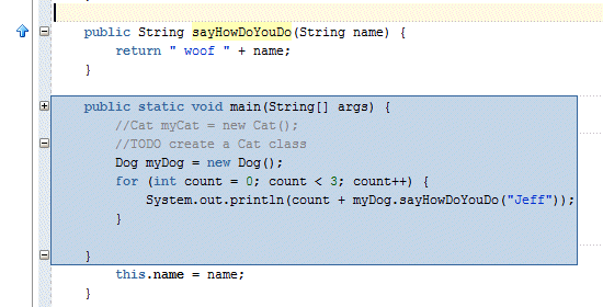 ソース・エディタ：+記号にカーソルを合わせると、青色のボックスに'非表示'コードを表示。