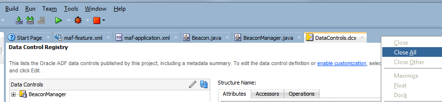 デプロイメント・プロファイルの名前