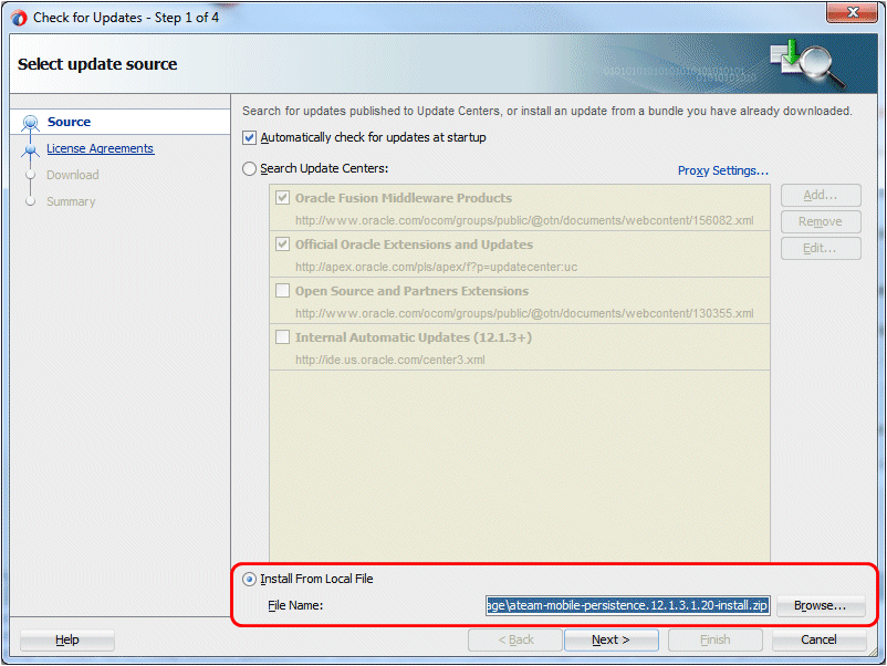 Create Mobile Appのステップ1