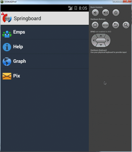 Create Mobile Appのステップ3