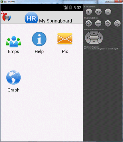 Create Mobile Appのステップ4