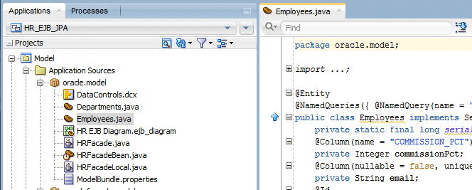 開かれたEmployees.java