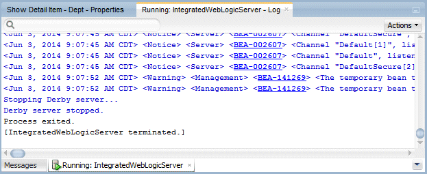 WebLogic Serverの停止