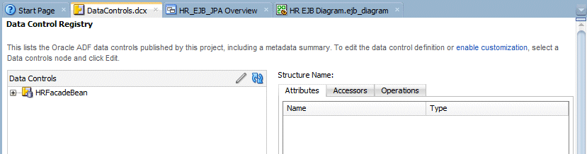 Data Control Registry